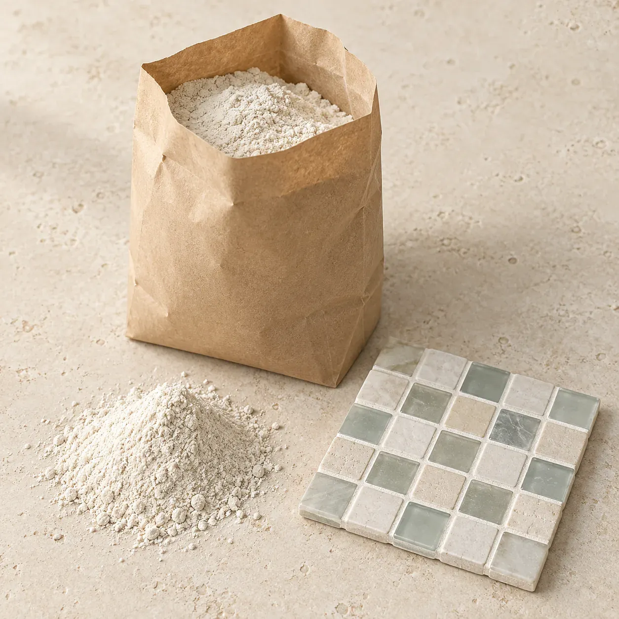 Joint pour mosaïque en poudre, blanc 250 g