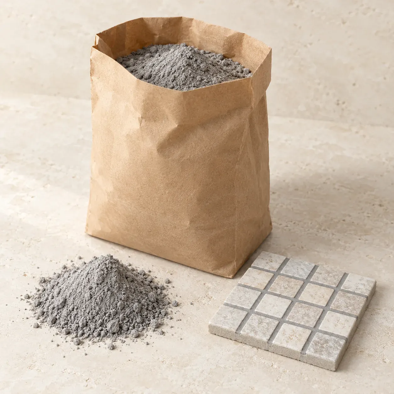 Joint pour mosaïque en poudre, gris 1 kg